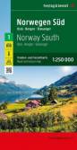 Norwegen Süd, Straßen- und Freizeitkarte 1:250.000 