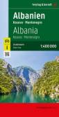 Albanien - Kosovo - Montenegro / Straßenkarte 1:400.000