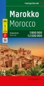 Marokko, Autokarte 1:800.000 - 1:2.000.000 Citypläne, Touristische Informationen, Ortsregister mit Postleitzahlen