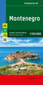 Montenegro, Straßen- und Freizeitkarte 1:150.000 