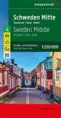 Schweden Mitte - Straßenkarte Sundsvall - Falun - Gävle, Autokarte 1:250.000. Norra Svealand och Södra Norrland. Zweden Midden