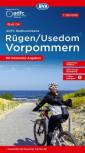 Rügen / Usedom / Vorpommern - ADFC-Radtourenkarte Maßstab: 1:150.000 - reiß- und wetterfest, E-Bike geeignet, GPS-Tracks Download