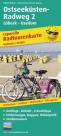 Ostseeküsten-Radweg 2, Lübeck - Usedom - Leporello Radtourenkarte mit Ausflugszielen, Einkehr- & Freizeittipps, wetterfest, reissfest, abwischbar, GPS-genau. 1:50000