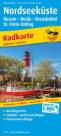 Nordseeküste - Radkarte mit Ausflugszielen, Einkehr- & Freizeittipps, wetterfest, reissfest, abwischbar. 1:100000 Husum - Heide - Brunsbüttel - St. Peter-Ording