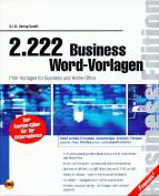 2222 Business Word-Vorlagen - Profi-Vorlagen für Business und Home-Office