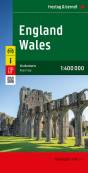 England - Wales, Straßenkarte 1:400.000 