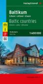 Baltikum, Autokarte 1:400.000 Baltische Staaten, Estland - Lettland - Litauen