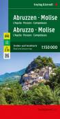 Abruzzen - Molise, Straßen- und Freizeitkarte 1:150.000  - L'Aquila - Pescara - Campobasso, mit Infoguide Top Tips