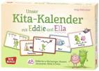 Unser Kita-Kalender mit Eddie und Ella - 48 Bildkarten zu Wochentagen, Monaten, Jahreszeiten, Wetter & Festen