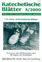 Zeitschrift: KatBl 5/2000 - 125 Jahre KatBl