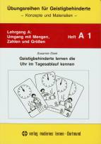 Geistigbehinderte lernen die Uhr im Tagesablauf kennen 