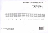 Welt der Zahl 3 Ersatzsortiment Beilagen: 10 Sätze Tausenderstreifen / Zahlenstrahl bis 1000
