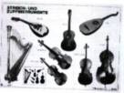 Streich- und Zupfinstrumente Musikposter