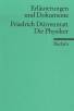 Erläuterungen und Dokumente zu: Friedrich Dürrenmatt 'Die Physiker' 