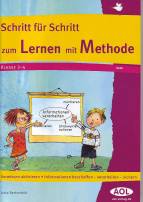 Schritt für Schritt zum Lernen mit Methode: Methodentraining in Klasse 3/4 (Lernmaterialien). 