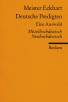 Meister Eckhart: Deutsche Predigten Eine Auswahl. Mittelhochdeutsch/Neuhochdeutsch