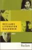 Reclams Literatur-Kalender 2007 53. Jahrgang