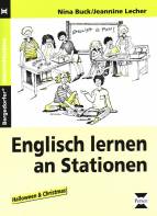 Englisch lernen an Stationen Halloween & Christmas