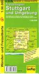 Freizeitregion Stuttgart und Umgebung 1 : 50000. Wander- und Freizeitkarte Von Heilbronn im Norden bis Reutlingen im Süden - von Herrenberg im Westen bis Schwäbisch Hall im Osten