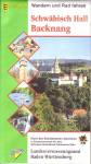 Wanderkarte Schwäbisch Hall Backnang Wadnern und Radfahren Maßstab 1:35 000