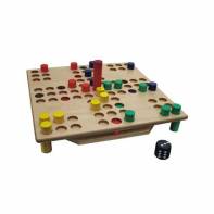 Die Räuberleiter - das Holz-Brettspiel mit doppeltem Boden und Hebemechanismus