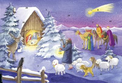Rica erlebt die Heilige Nacht   Ein Text-Türchen-Adventskalender mit der Weihnachtsgeschichte