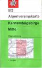 Alpenvereinskarte 5/2 : Karwendelgebirge Mitte  Wegmarkierung / Maßstab 1:25.000