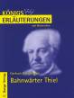 Gerhart Hauptmann - Bahnwärter Thiel 