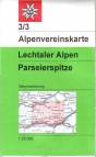 Alpenvereinskarten 3/3: Lechtaler Alpen - Parseierspitze 1 : 25 000  Maßstab 1:25.000