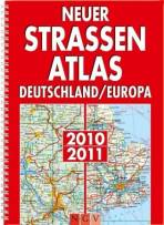 Neuer Straßenatlas Deutschland / Europa 2010 / 2011 Deutschland 1 : 300.000, Europa 1 : 3 Mio.
