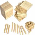 Mathematischer Würfel 121-teiliges Set RE-Wood