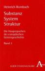 Substanz, System, Struktur Die Hauptepochen der europäischen Geistesgeschichte - Band 2