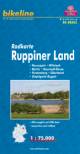 Radkarte Ruppiner Land 1:75.000 Neuruppin - Wittstock - Neustadt/Dosse - Fürstenberg, Ostprignitz-Ruppin - Oberhavel - Müritz