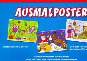 Ausmalposter Weihnachten 