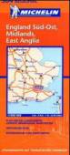Michelin England Süd-Ost, Midlands, East Anglia: Straßenkarte 1:400.000 Straßenkarte mit touristischen Hinweisen / Regional 504 Großbritannien