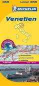 Michelin Lokalkarte: Venetien / Veneto Maßstab 1:200.000 Ortsverzeichnis, Entfernungstabelle, Stadtpläne. Mit Satellitenbild. 1 : 200.000