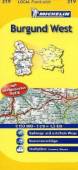 Burgund West Michelin Local-Karte Frankreich 319 Maßstab 1:150.00