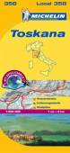 Michelin Local Karte Italien 358: Toskana Ortsverzeichnis, Entfernungstabelle, Stadtpläne. Mit Satellitenbild. 1 : 200.000