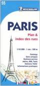 Michelin Stadtplan: Paris Plan et index des rues, 1/10000 - 1 cm:100m