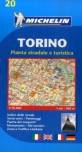 Michelin Stadtplan Turin / Torino Piante stradale e turistica. Indice delle strade. Sensi unici / Parcheggi, Monumenti / Siti turisticia, Zona a Traffico Limitato