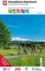 Freizeitkarte Ostschweiz mit Fürstentum Liechtenstein Wandern, Velofahren, Biken, Skaten und Kanufahren. 1 : 120.000