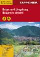 Bozen und Umgebung / Bolzano e dintorni Wanderkarte und Luftbild-Panoramakarte Maßstab 1:25.000