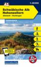 Schwäbische Alb, Hohenzollern Albstadt-Hechingen. Wandern, Rad, Nordic Walking, Langlauf, Reiten. 1 : 35.000 Waterproof 