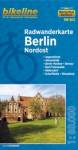 Radwanderkarte Berlin Nordost (RW-B02)  Angermünde - Ahrensfelde - Berlin-Pankow - Bernau - Bad Freienwalde - Eberswalde - Rüdersdorf - Schorfheide - Strausberg