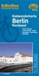 Radwanderkarte Berlin Nordwest (RW-B01)  - Maßstab 1:60.000 Berlin-Spandau - Lindow (Mark) - Nauen - Neuruppin - Oranienburg - Zehdenick