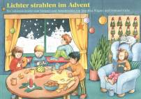 Lichter strahlen im Advent Adventskalender zum Vorlesen und Ausschneiden