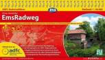 EmsRadweg Von Hövelhof nach Emden. Mit Dortmund-Emskanal-Route von Dortmund nach Münster. 1 : 50.000