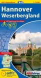 Hannover - Weserbergland  Mit Tagestouren-Vorschlägen. Wetterfest, reißfest. GPS-Tracks Download. Offizielle Karte d. Allgemeinen Deutschen Fahrrad-Club. 1 : 75.000