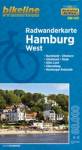 Radwanderkarte Hamburg West 1:60.000 Buxtehude – Elmshorn – Glückstadt – Stade – Altes Land – Elberadweg – Hamburger Radrunde