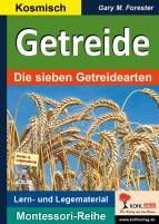 Getreide - Die sieben Getreidearten Lern- und Legematerial. Montessori-Reihe